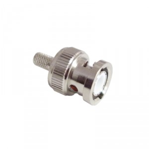 Разъём B-111F (BNC-male, обжимной, на кабель RG-58) фото 2